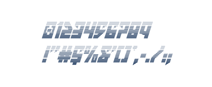 Emerald Beacon Gradient Italic Other Characters