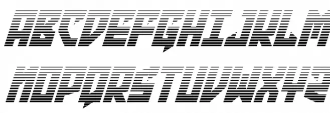 Emerald Beacon Gradient Italic फ़ॉन्ट अपरकेस