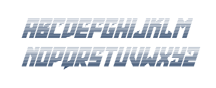 Emerald Beacon Gradient Italic Lowercase