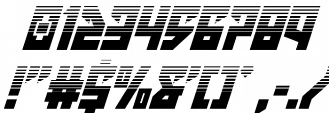 Emerald Beacon Halftone Italic Font OTHER CHARS