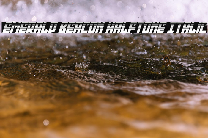 Emerald Beacon Halftone Italic Example 3