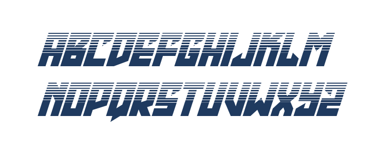 Emerald Beacon Halftone Italic Lowercase