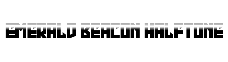Emerald Beacon Halftone  font caratteri gratis