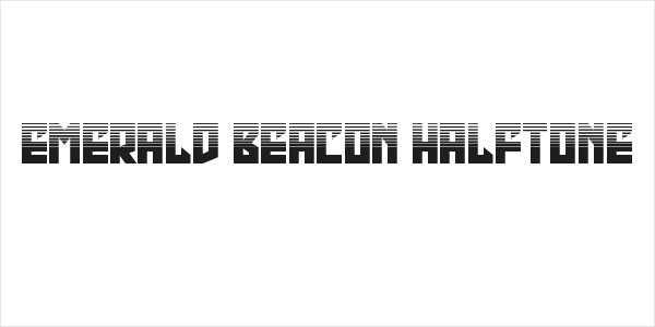 Emerald Beacon Halftone Logo
