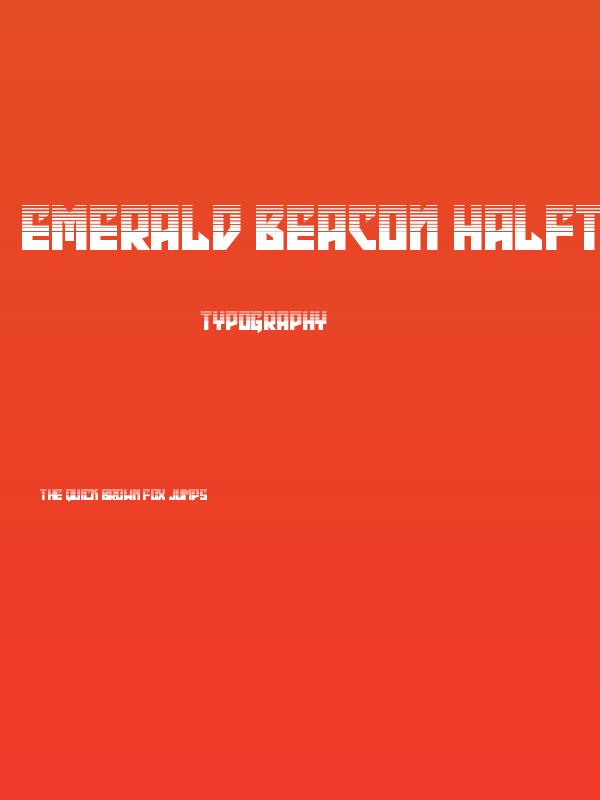 Emerald Beacon Halftone Poster