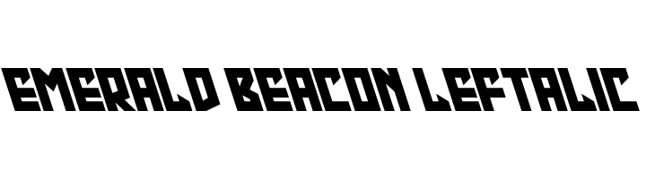 Emerald Beacon Leftalic  नि: शुल्क फ़ॉन्ट्स डाउनलोड