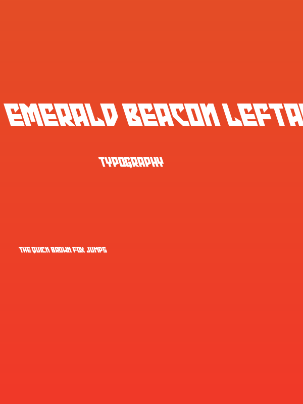 Emerald Beacon Leftalic Poster