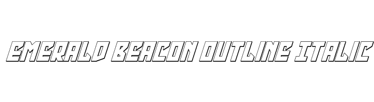 Emerald Beacon Outline Italic  Descarca Fonturi Gratis