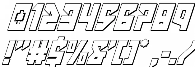 Emerald Beacon Outline Italic Font OTHER CHARS