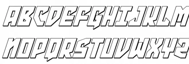 Emerald Beacon Outline Italic Fonte MAIÚSCULAS