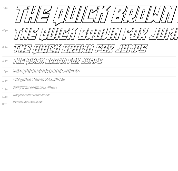 Emerald Beacon Outline Italic Waterfall