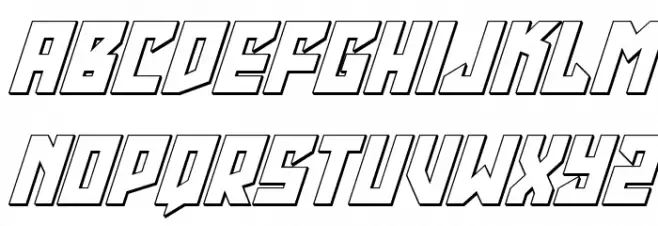 Emerald Beacon Outline Italic Fonte MINÚSCULAS