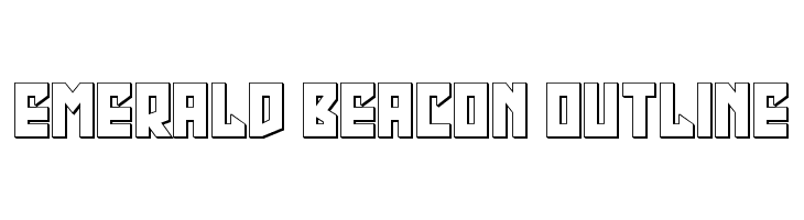 Emerald Beacon Outline  Frei Schriftart Herunterladen