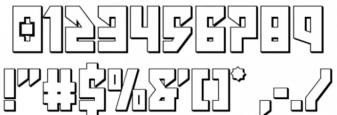 Emerald Beacon Outline Font OTHER CHARS