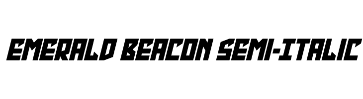 Emerald Beacon Semi-Italic  Free Fonts Download