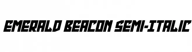 Emerald Beacon Semi-Italic  Free Fonts Download