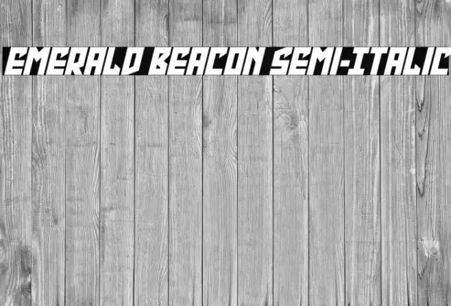 Emerald Beacon Semi-Italic Font examples