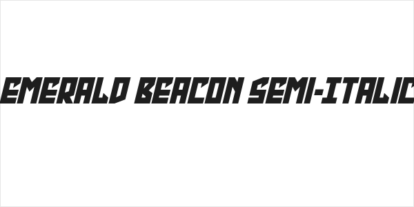 Emerald Beacon Semi-Italic Logo