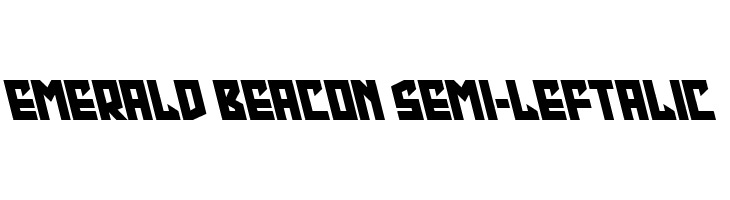 Emerald Beacon Semi-Leftalic  les polices de caractères gratuit tlcharger
