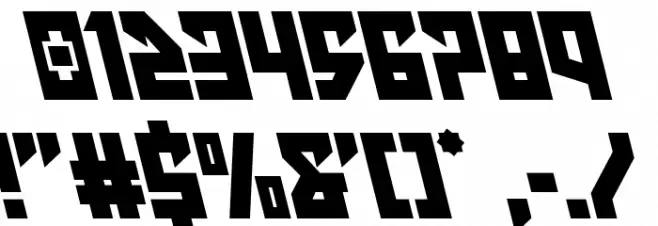 Emerald Beacon Semi-Leftalic Font OTHER CHARS