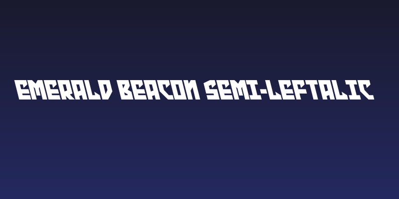 Emerald Beacon Semi-Leftalic Social Header