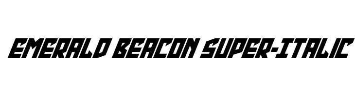 Emerald Beacon Super-Italic  नि: शुल्क फ़ॉन्ट्स डाउनलोड