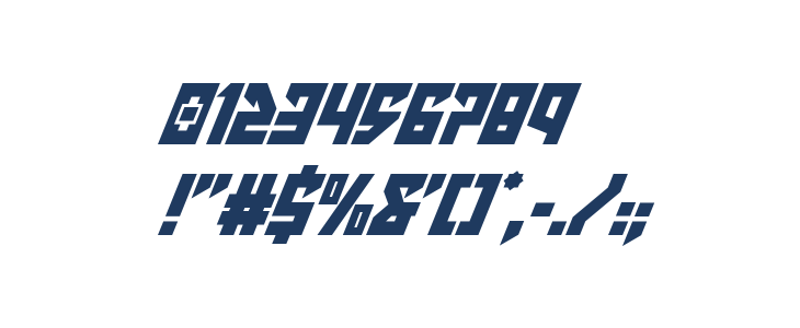 Emerald Beacon Super-Italic Other Characters
