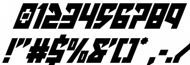 Emerald Beacon Super-Italic Font OTHER CHARS