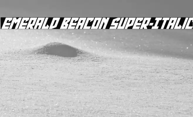Emerald Beacon Super-Italic Font examples