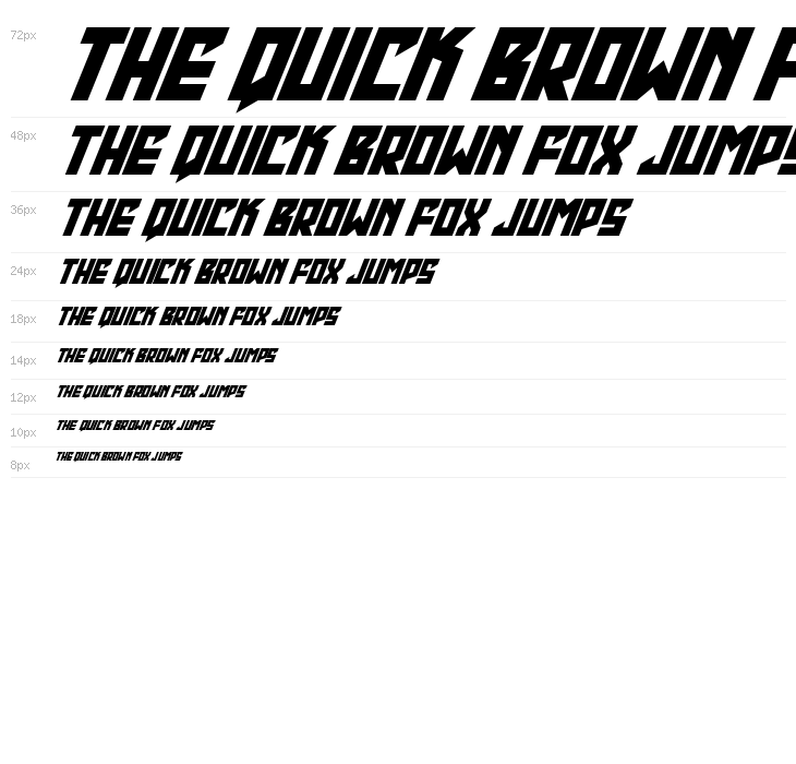 Emerald Beacon Super-Italic Waterfall