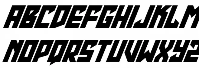 Emerald Beacon Super-Italic Font LOWERCASE