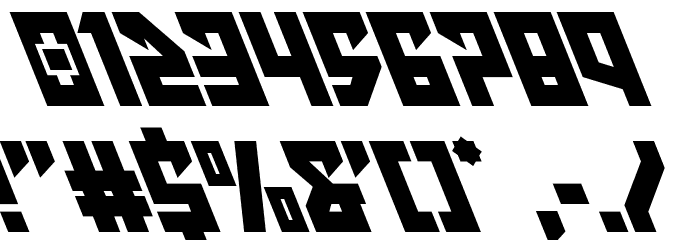Emerald Beacon Super-Leftalic Font OTHER CHARS
