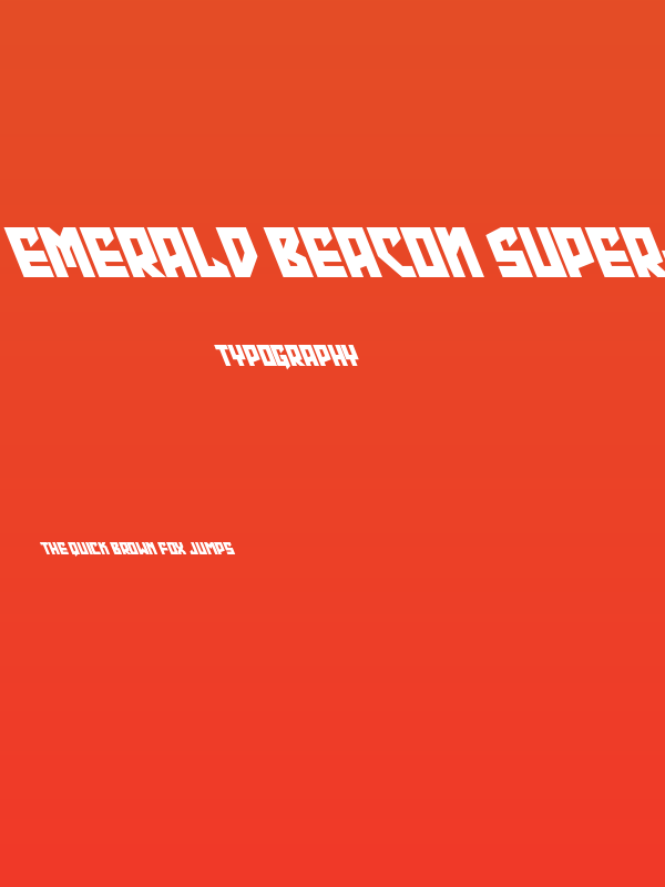 Emerald Beacon Super-Leftalic Poster