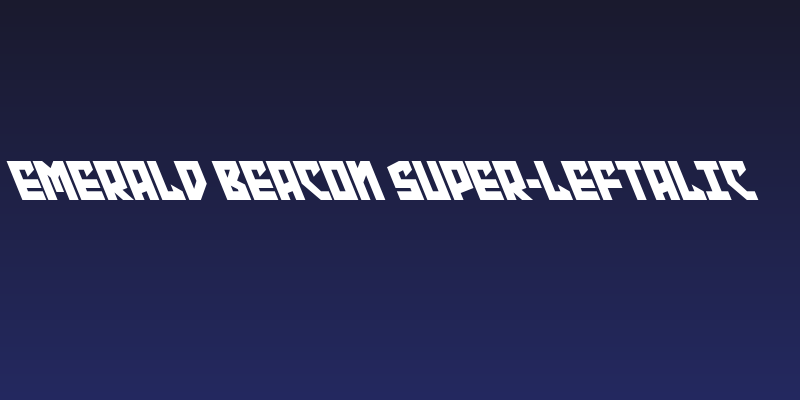 Emerald Beacon Super-Leftalic Social Header