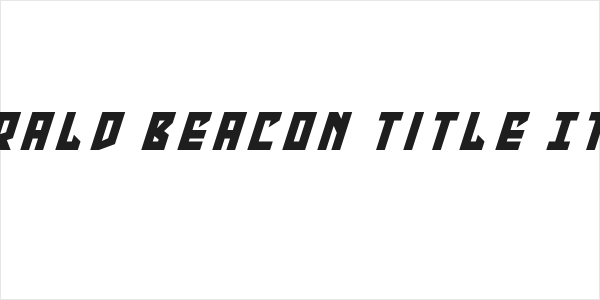 Emerald Beacon Title Italic Logo