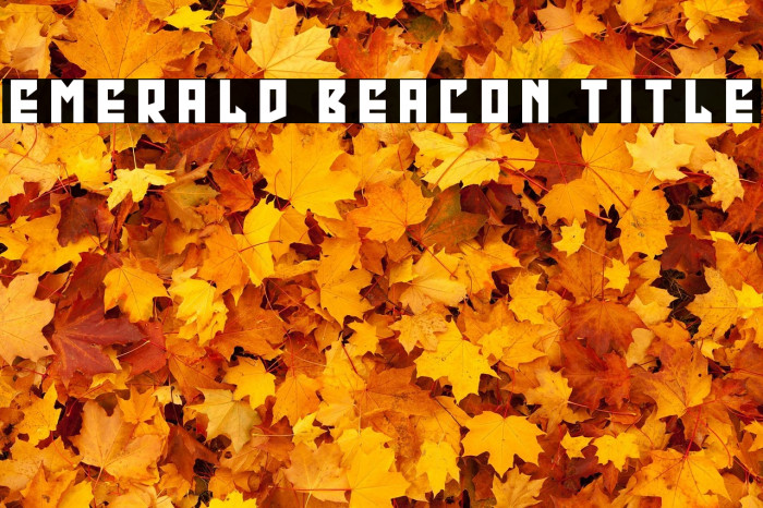 Emerald Beacon Title Example 1