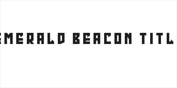 Emerald Beacon Title Logo