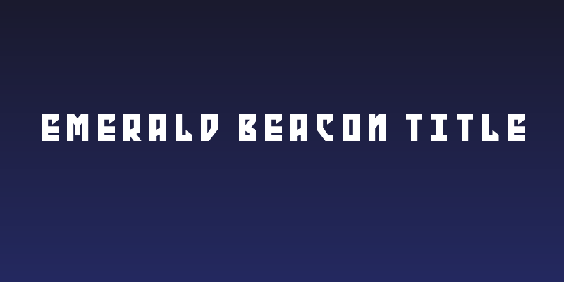 Emerald Beacon Title Social Header