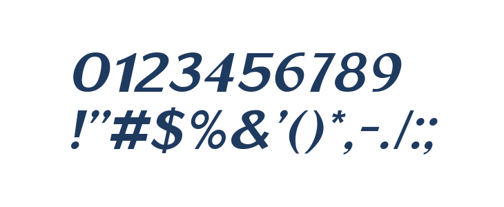 Emerald Crown Italic Other Characters