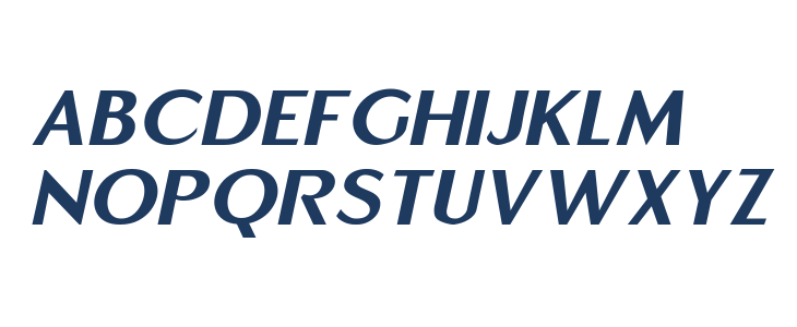 Emerald Crown Italic Lowercase