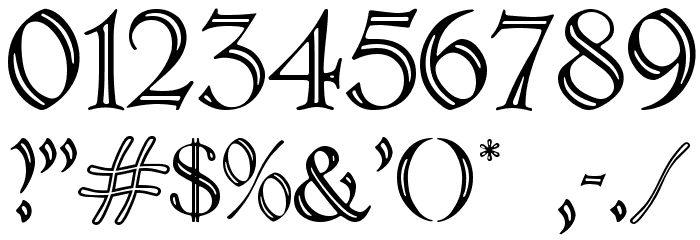 Emerald Isle フォント その他の文字