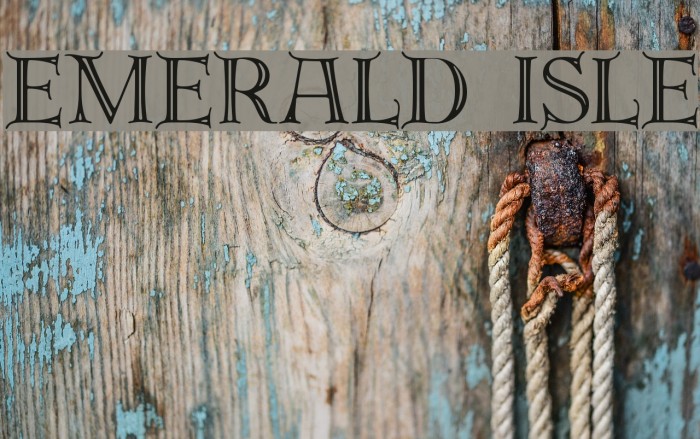 Emerald Isle フォント examples