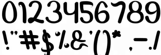 Emerald Font OTHER CHARS