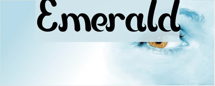 Emerald Schriftart examples