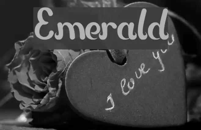 Emerald Font examples