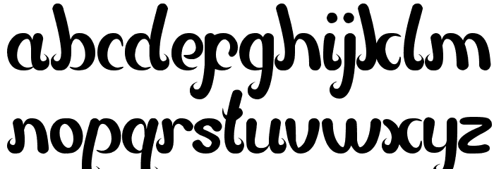 Emerald Font LOWERCASE