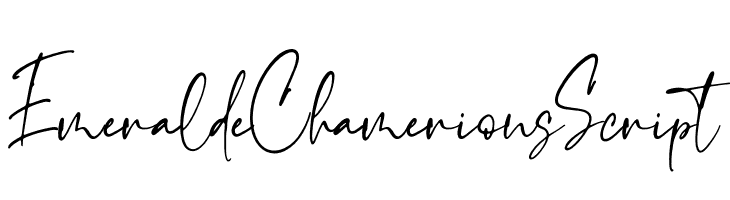 Emeralde Chamerions Script  Free Fonts Download