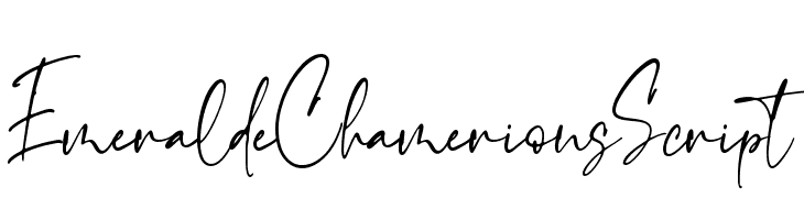 Emeralde Chamerions Script  नि: शुल्क फ़ॉन्ट्स डाउनलोड