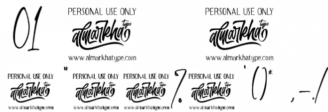 Emeralde Chamerions Script Font OTHER CHARS