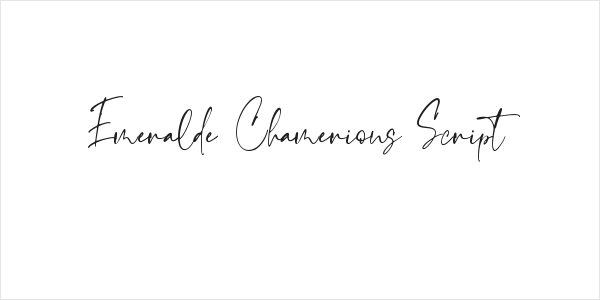 Emeralde Chamerions Script Logo